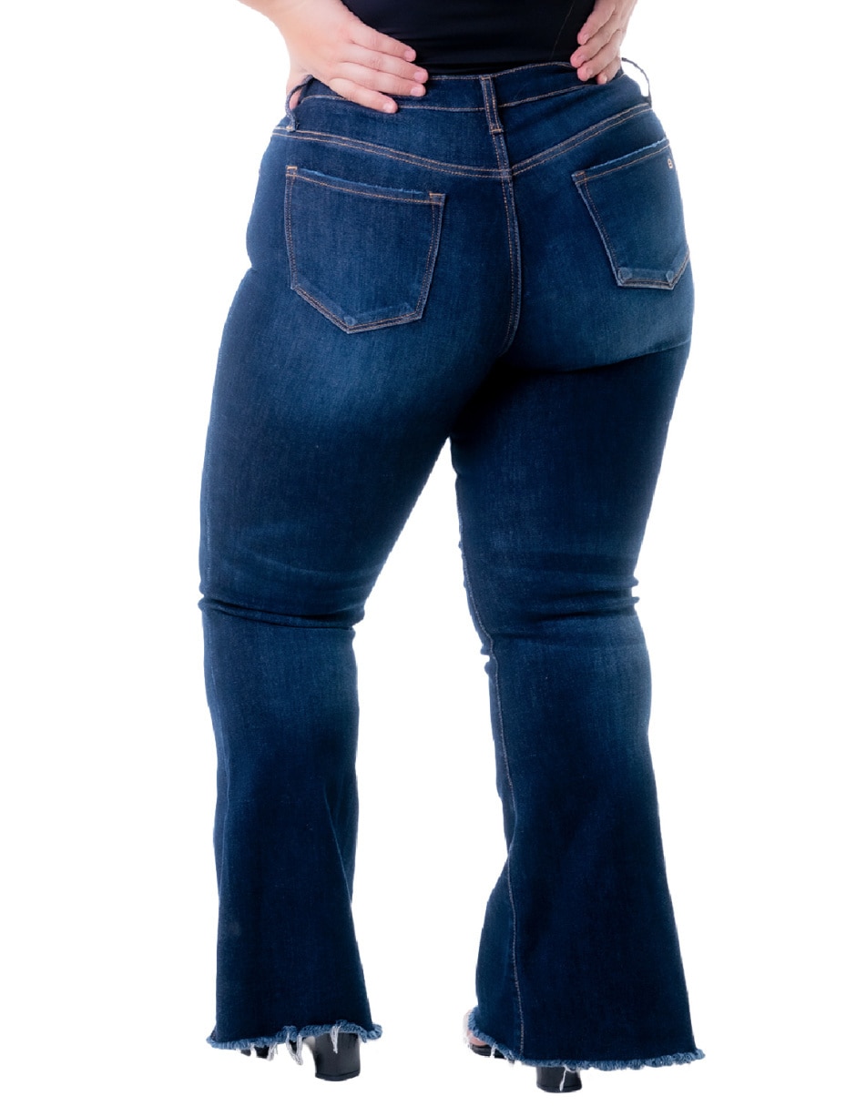 Jeans campana j-bal-6357-dark para mujer 3