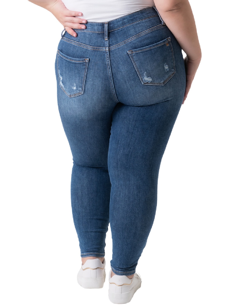 Jeans skinny j-bal-6423-medio para mujer 3