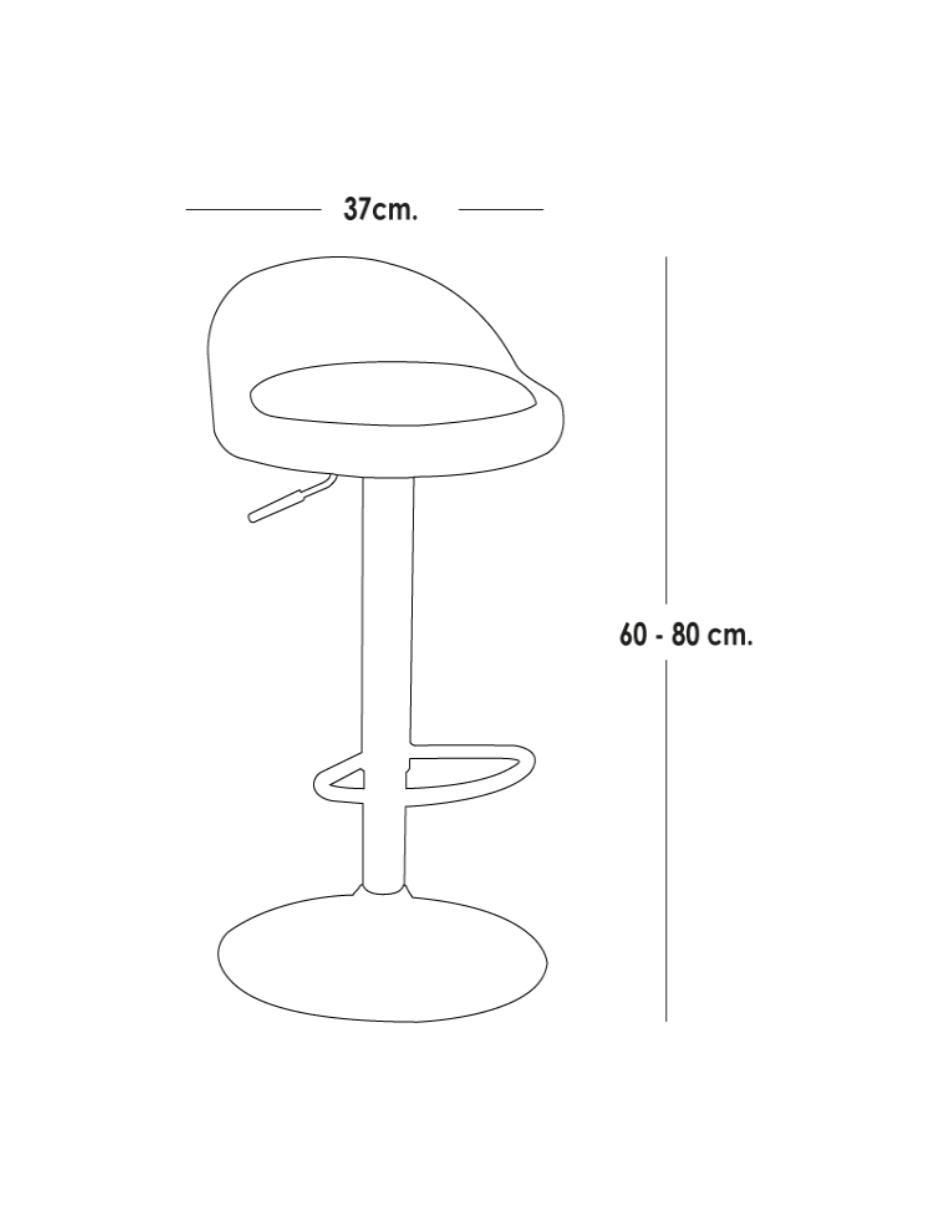 Silla alta de metal 5