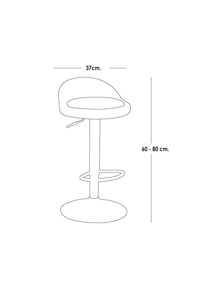 Silla alta de metal 5