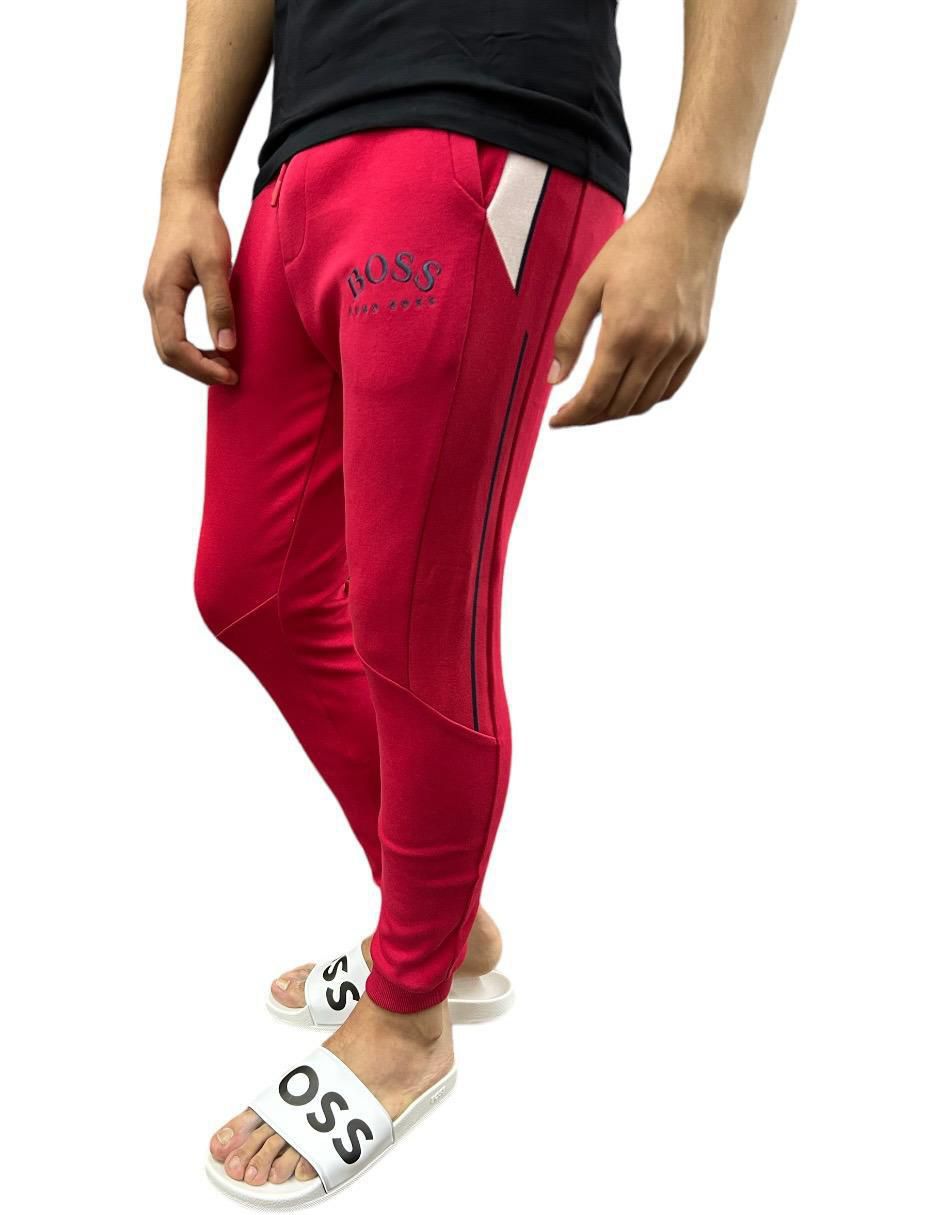 Pants slim con amarre para hombre