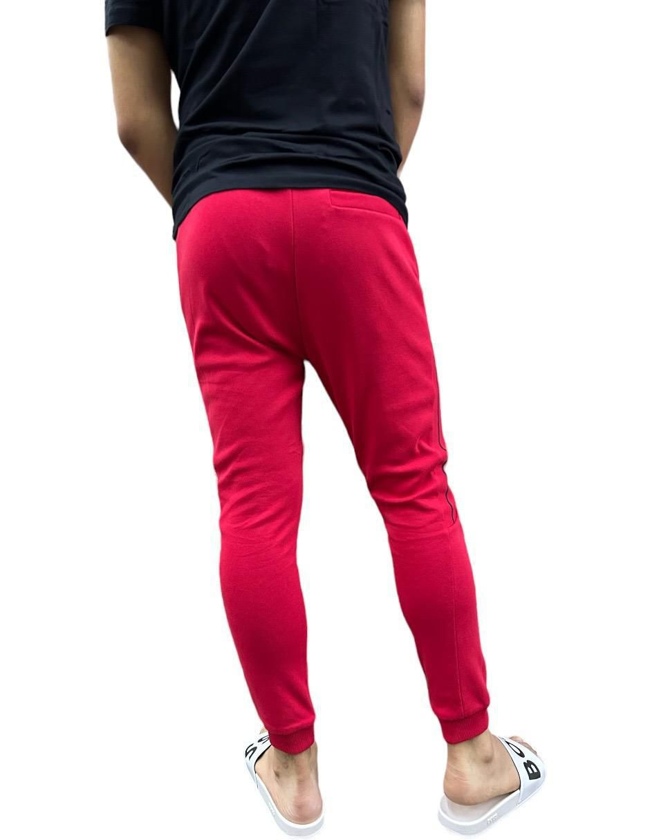 Pants slim con amarre para hombre