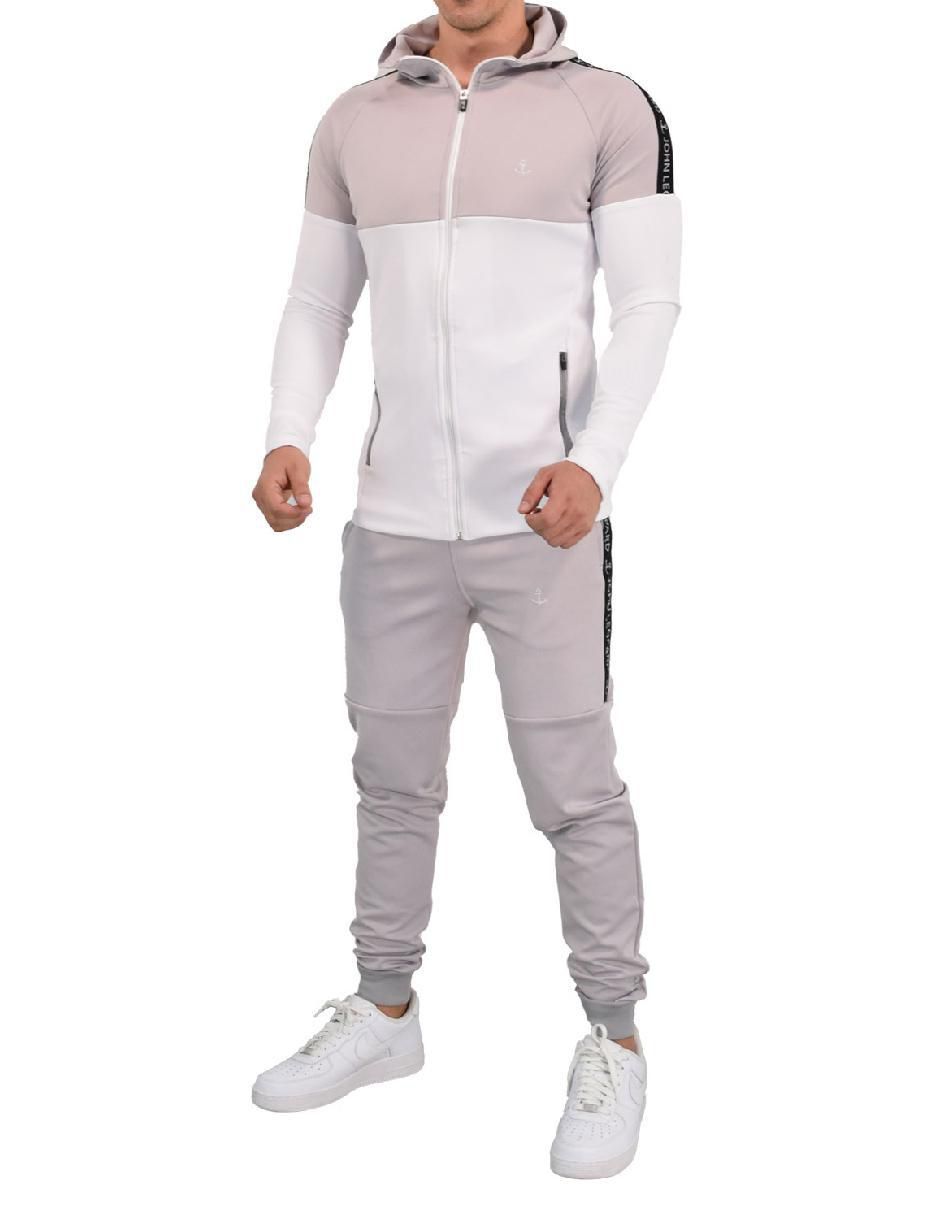 Conjunto deportivo regular con elástico para hombre
