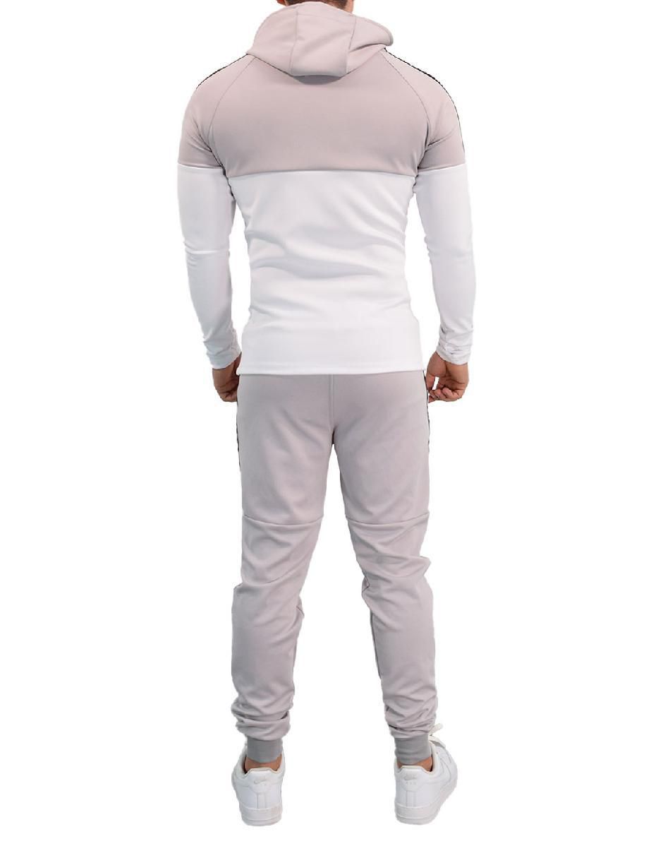 Conjunto deportivo regular con elástico para hombre