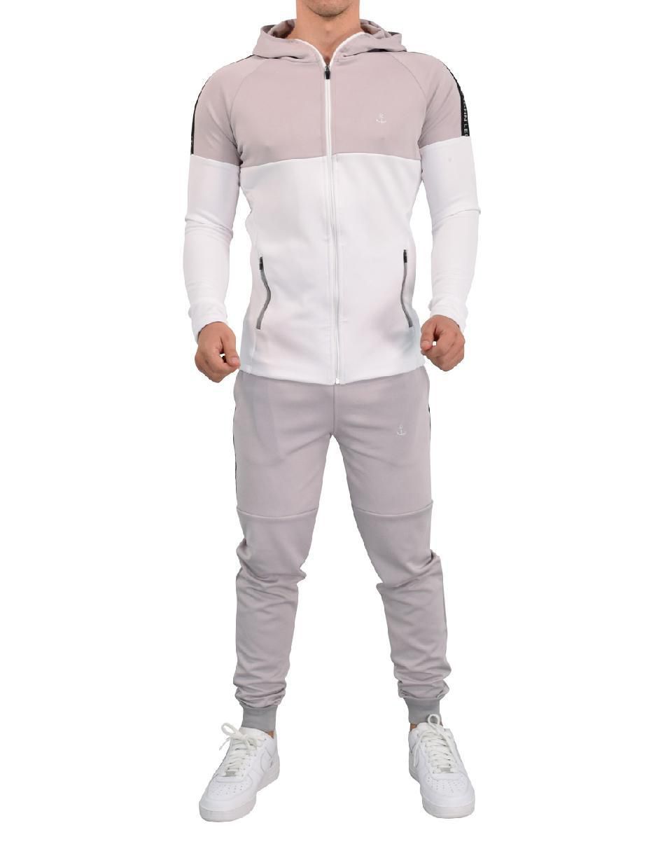 Conjunto deportivo regular con elástico para hombre