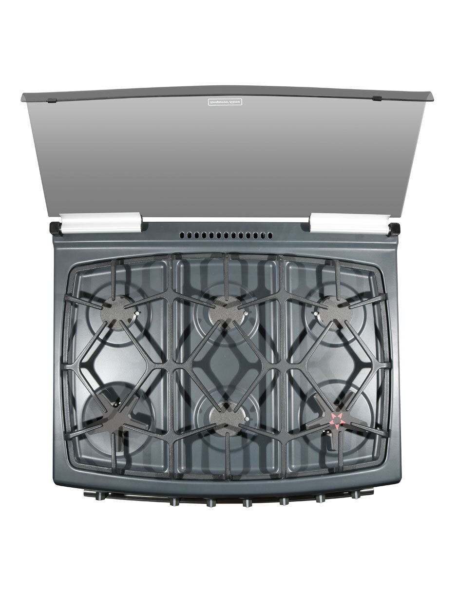 Estufa empotrable a gas natural/lp Koblenz 76 cm KZ.EST.MODENA.FRYER. de 6 quemadores