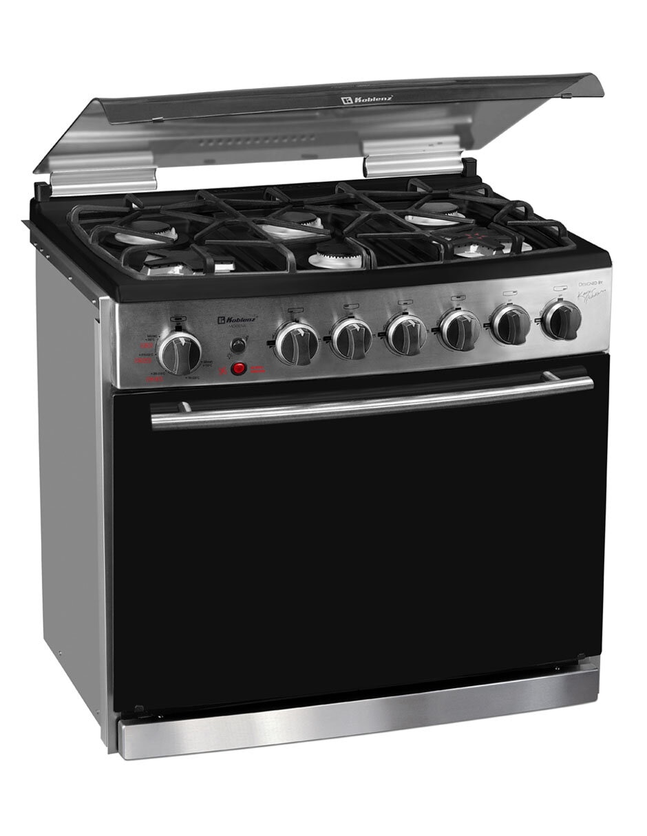 Estufa empotrable a gas natural/lp Koblenz 76 cm KZ.EST.MODENA.FRYER. de 6 quemadores