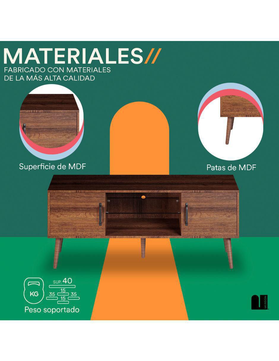 Mueble de TV armable Marena de MDF 4