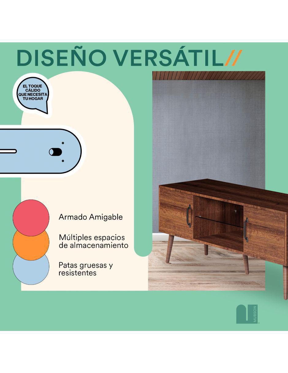 Mueble de TV armable Marena de MDF 3