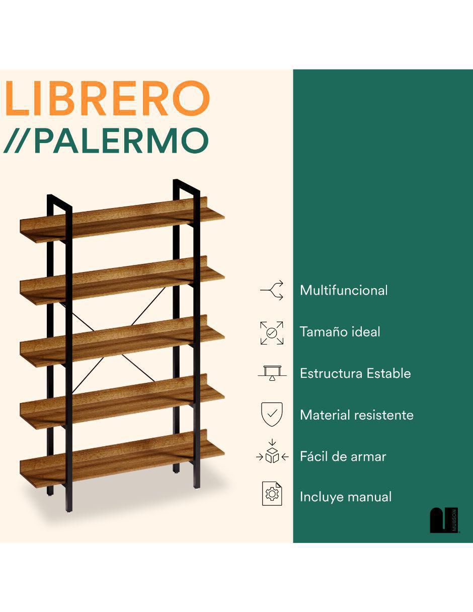 Librero armable Palermo de MDF 5