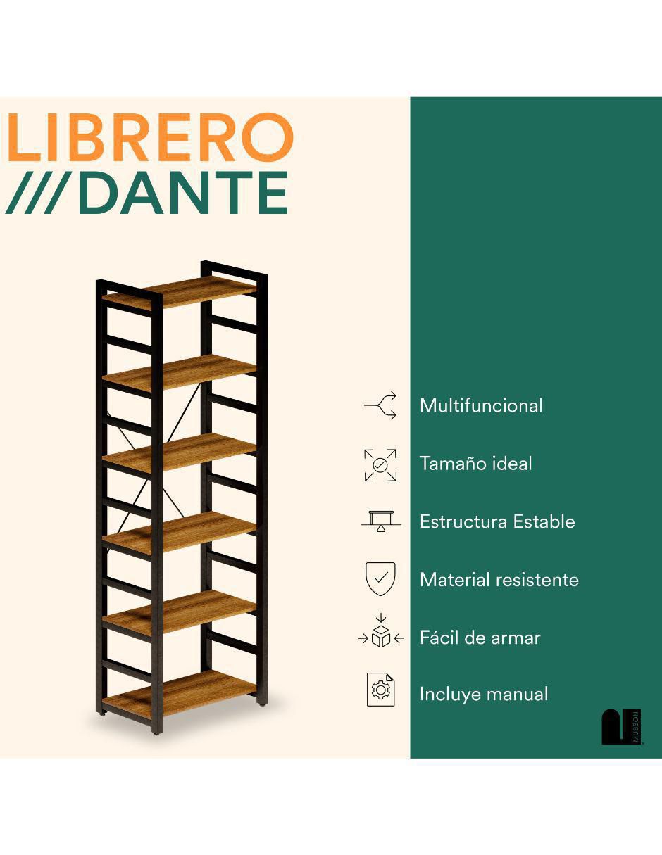 Librero armable Dante de MDF 2