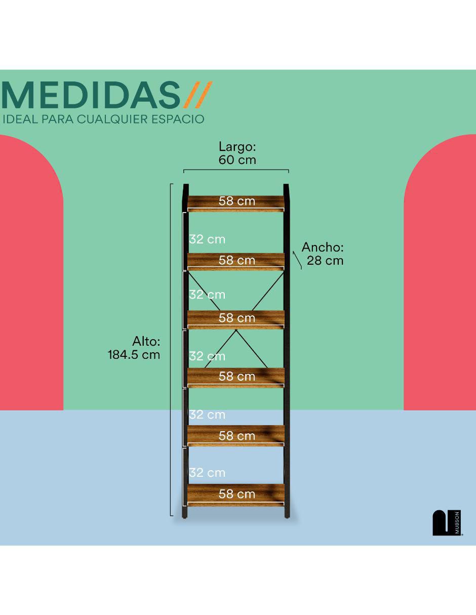 Librero armable Dante de MDF 6