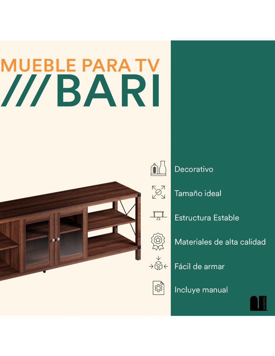 Mueble de TV armable Bari de MDF 5
