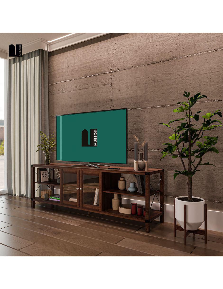 Mueble de TV armable Bari de MDF 2