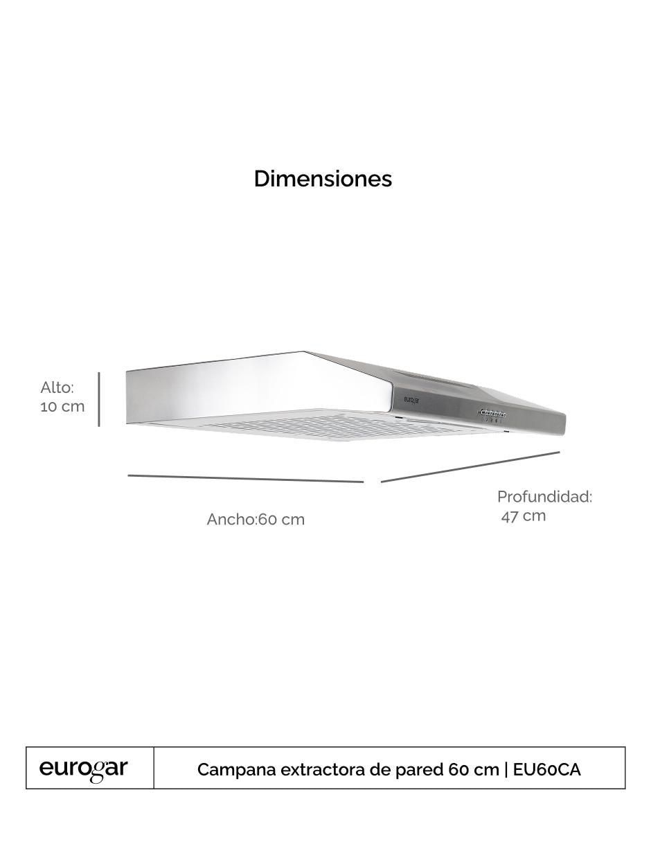 Campana de pared EU60CA de acero inoxidable 5