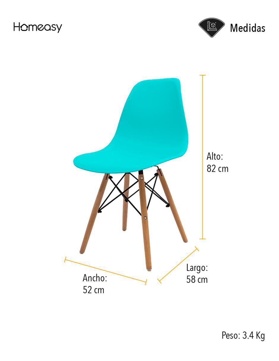 Set de sillas 2 piezas Stay Elit de plástico 7