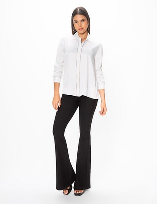 Blusa Studio F manga larga para mujer