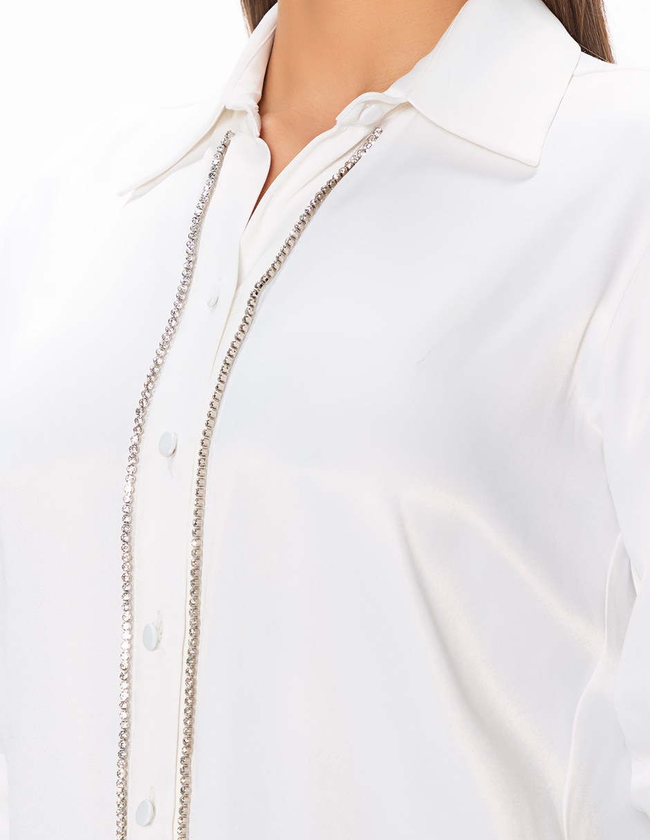 Blusa Studio F manga larga para mujer