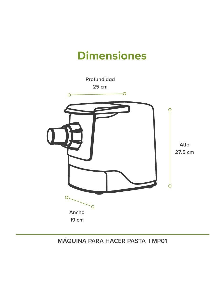 MÁQUINA PASTA MP01 , NEGRO 8