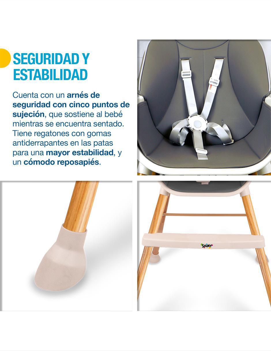 Silla para bebé Periquera 5 en 1 con Bandeja y Altura Ajustable 9