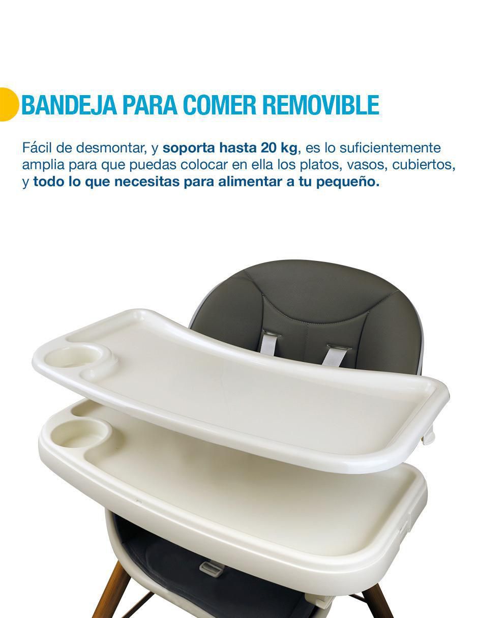 Silla para bebé Periquera 5 en 1 con Bandeja y Altura Ajustable 2
