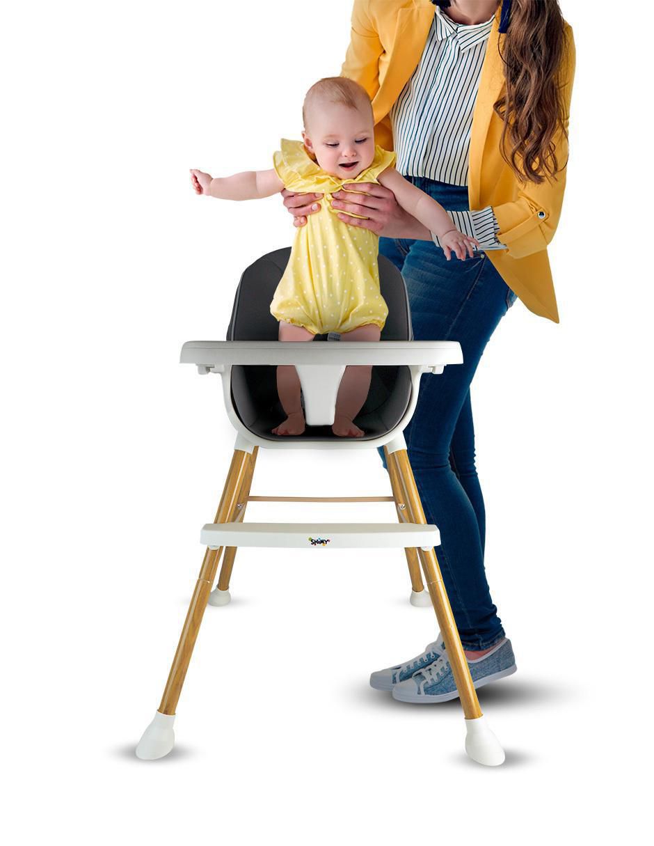 Silla para bebé Periquera 5 en 1 con Bandeja y Altura Ajustable 8
