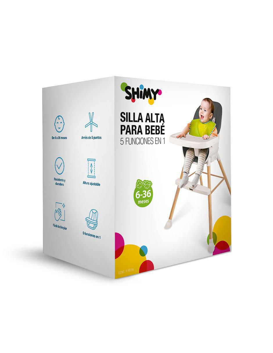 Silla para bebé Periquera 5 en 1 con Bandeja y Altura Ajustable 7