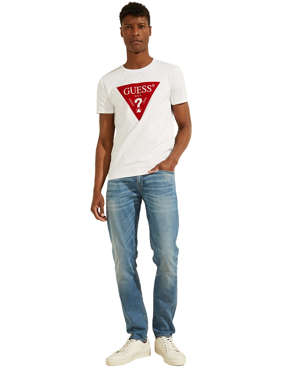 Playera Guess ba2023 cuello redondo para hombre