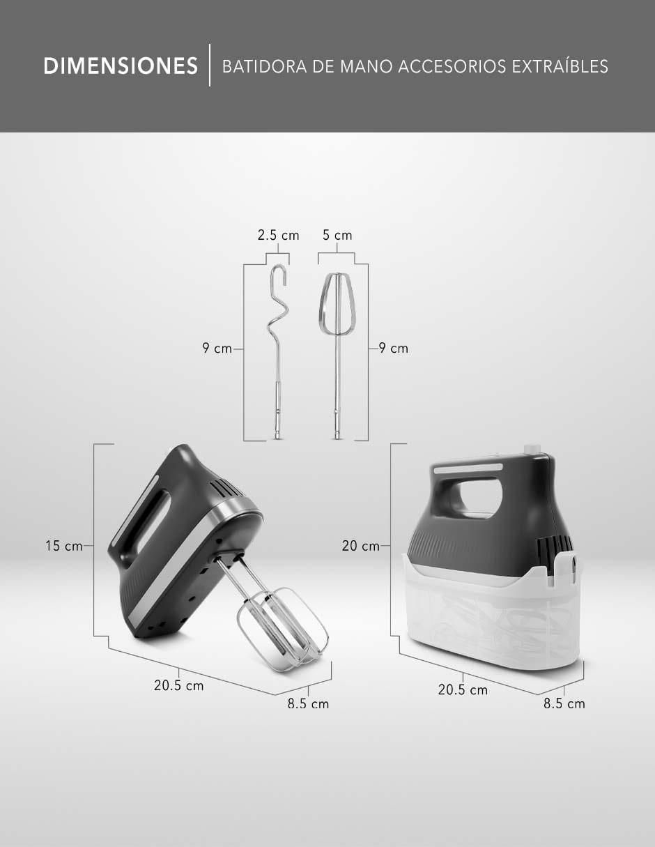 BATIDORA MANUAL RC-72 , 1 L, NEGRO 9