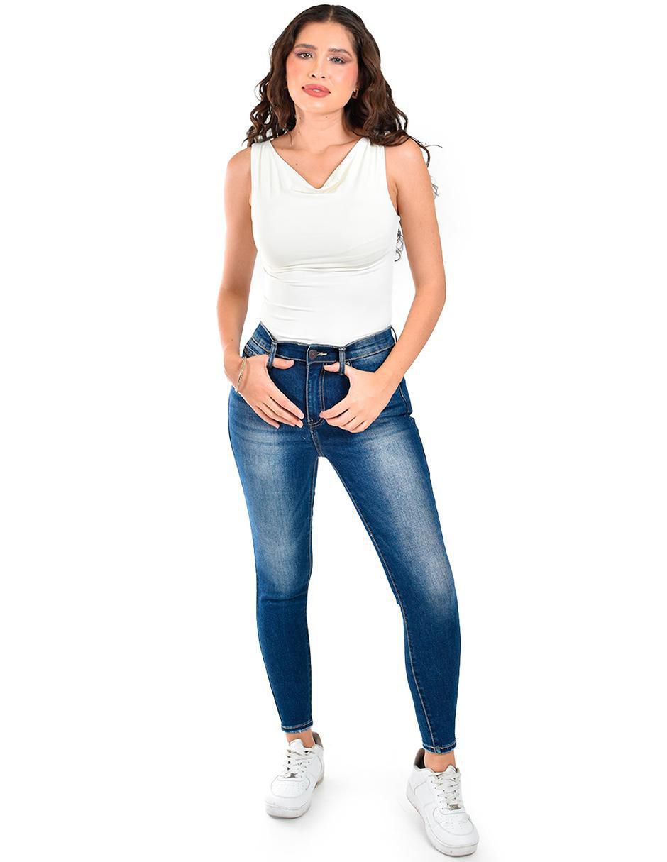 Jeans easy pant skinny para mujer 2
