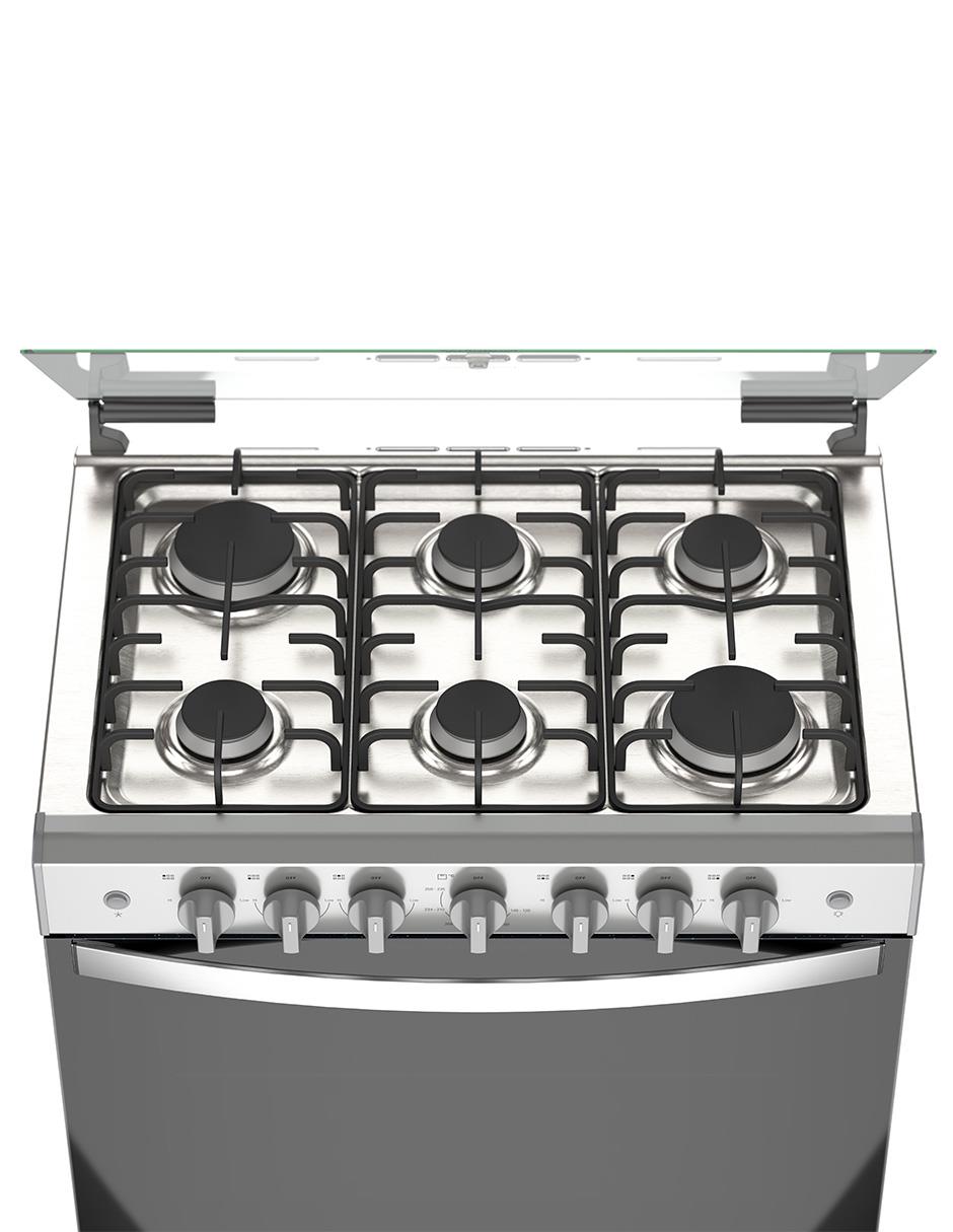 Estufa empotrable a Gas LP Whirlpool 76 cm WER2100D de 6 quemadores
