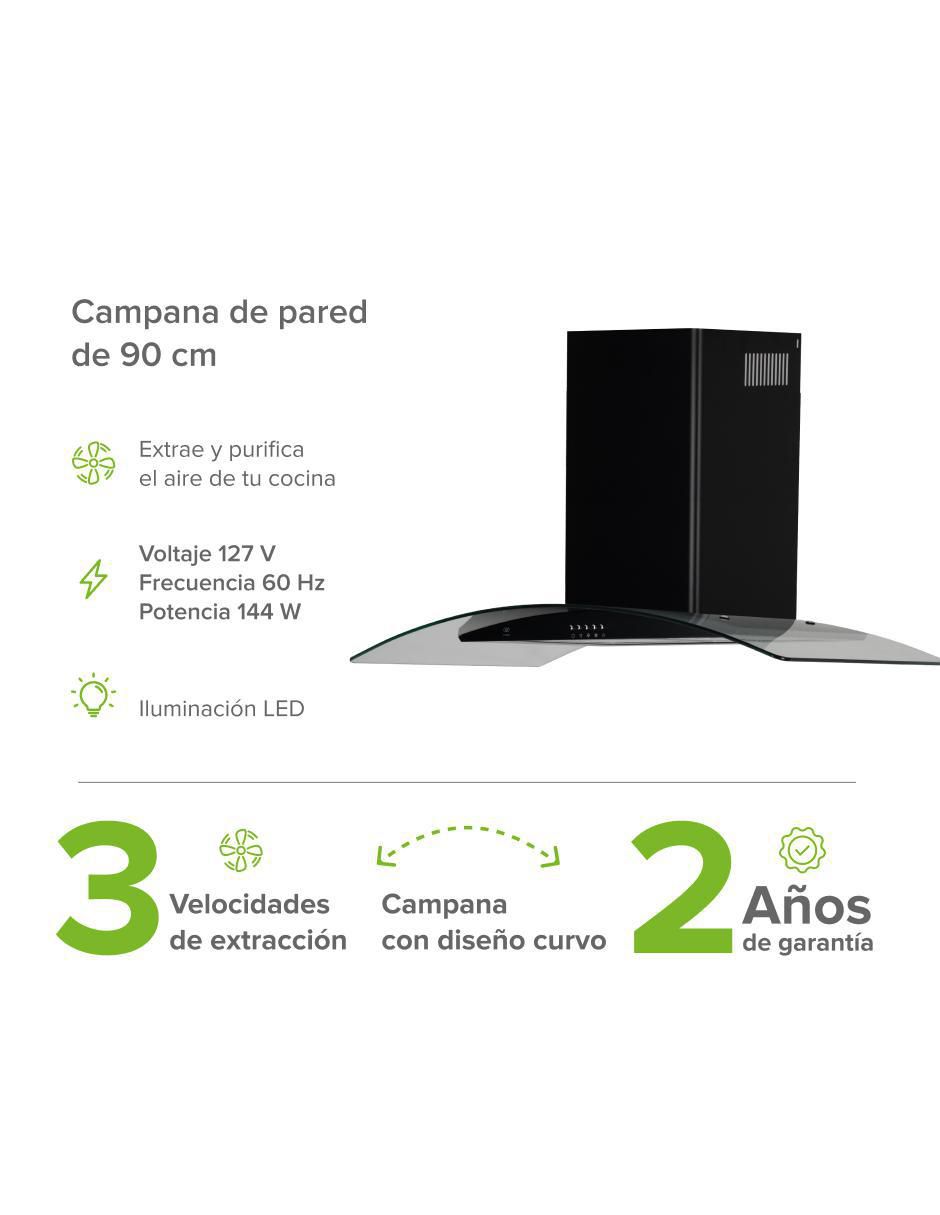 Campana de pared CEV90N de acero inoxidable