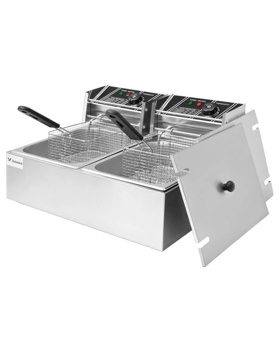 FREIDORA DE ACEITE MKZ, 12 L, PLATEADO 2
