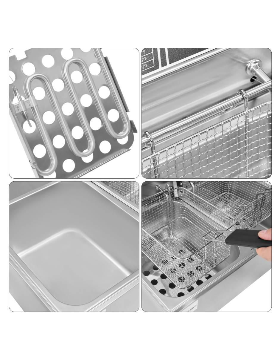 FREIDORA DE ACEITE MKZ, 12 L, PLATEADO 3