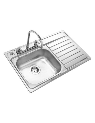 Tarja de acero inoxidable Teka con escurridor derecho TKWAY800.5101C1EDXMAS
