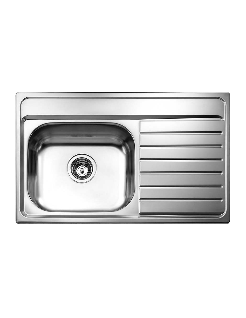Tarja de acero inoxidable Teka con escurridor derecho TKWAY800.5101C1EDXMAS