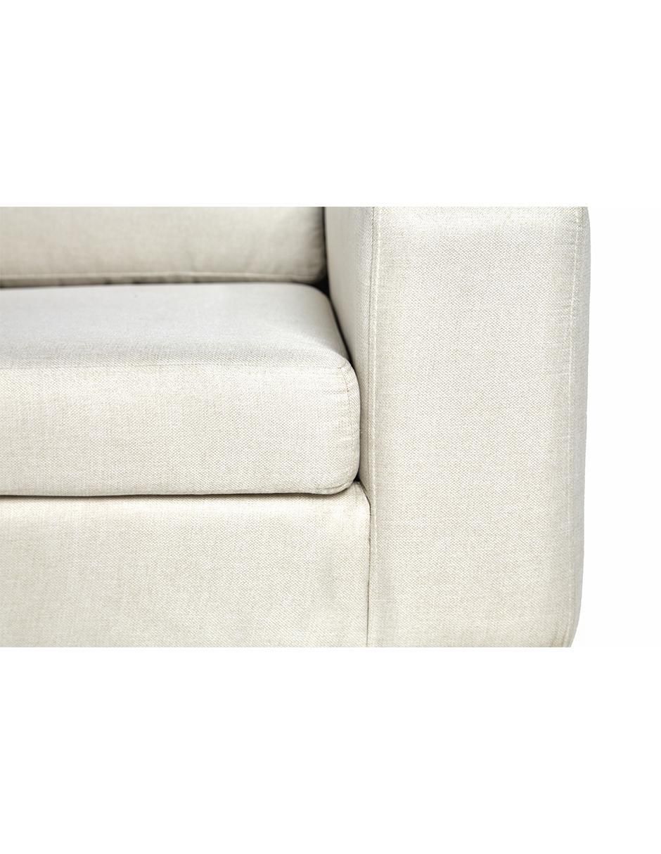 Chaise lounge izquierdo Kama de poliéster
