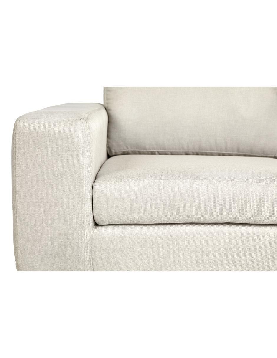 Chaise lounge izquierdo Kama de poliéster
