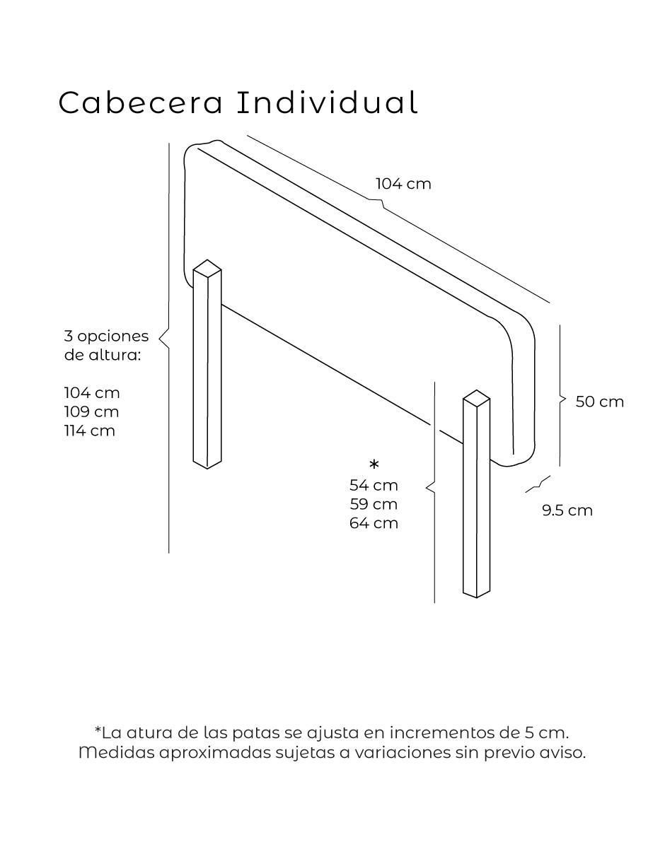 Cabecera armable Catania de madera pino 6