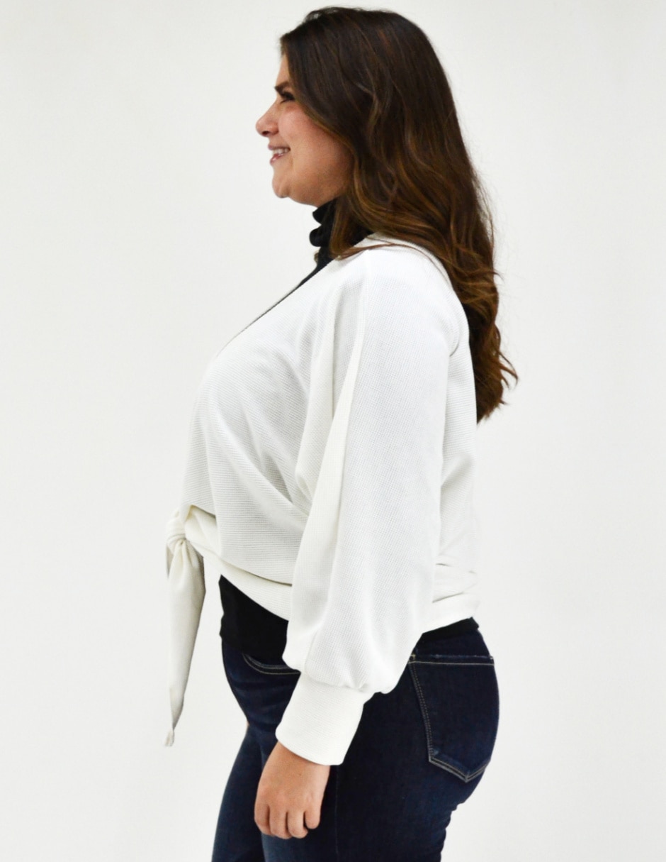 Suéter cuello simulado para mujer 5