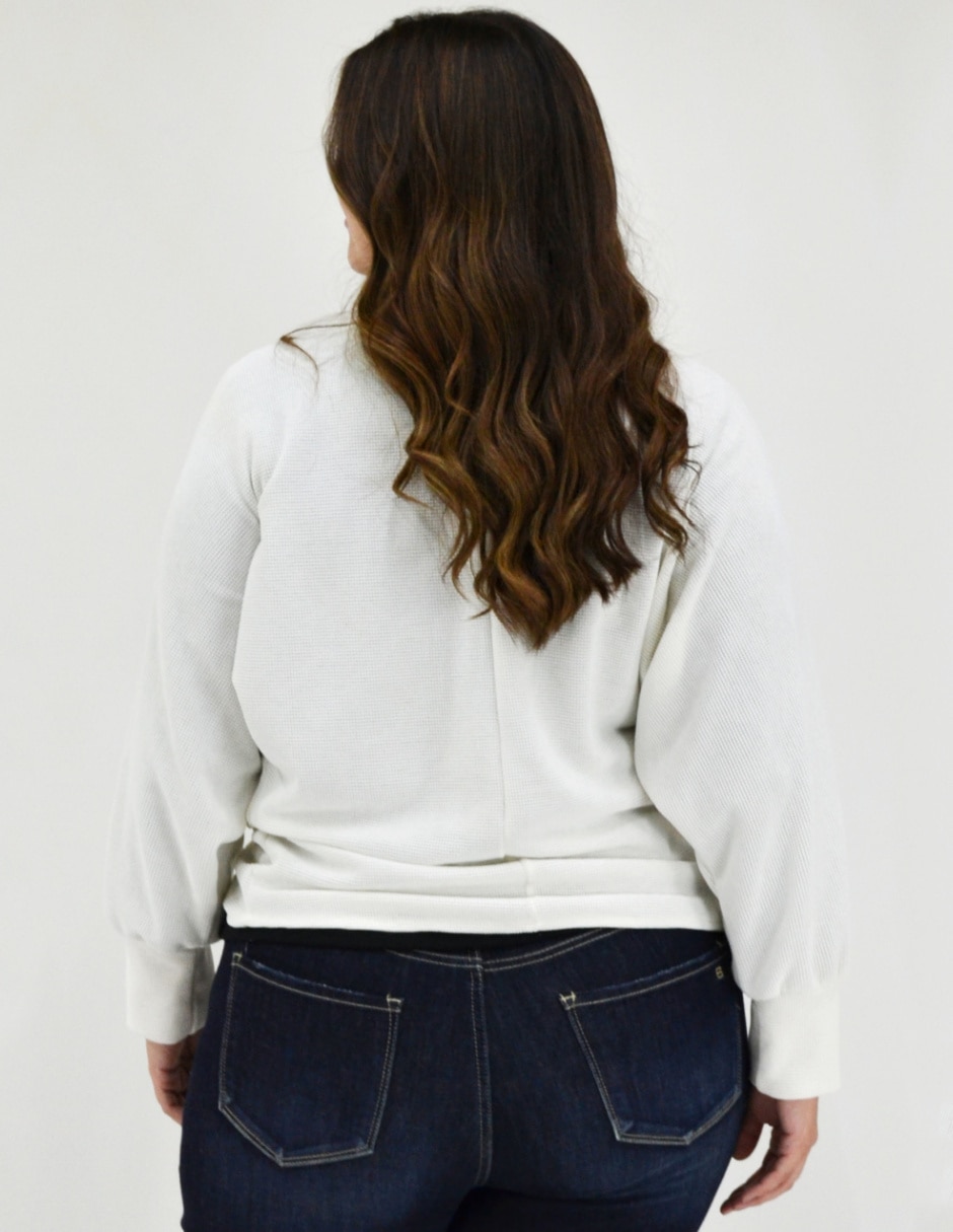 Suéter cuello simulado para mujer