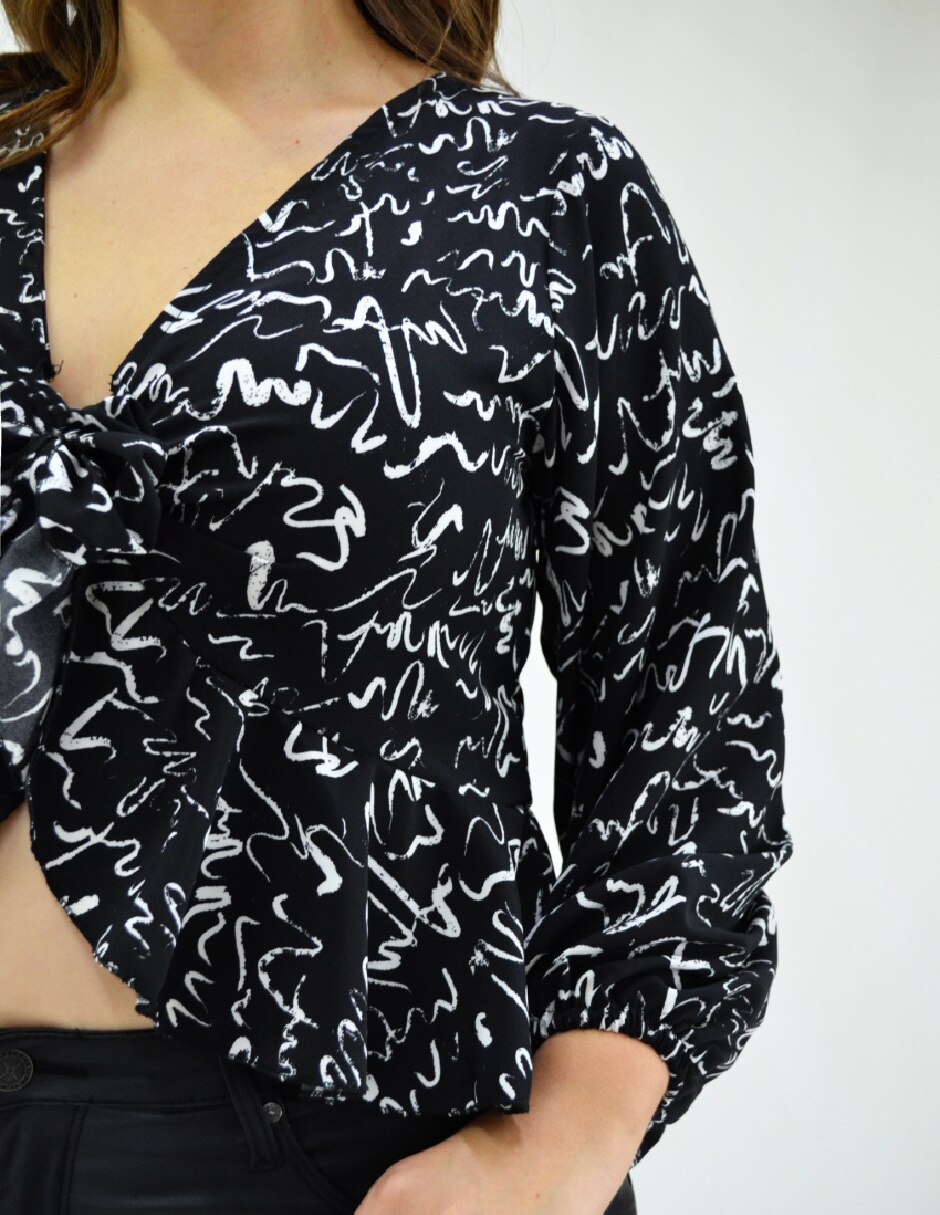Blusa manga larga para mujer 4