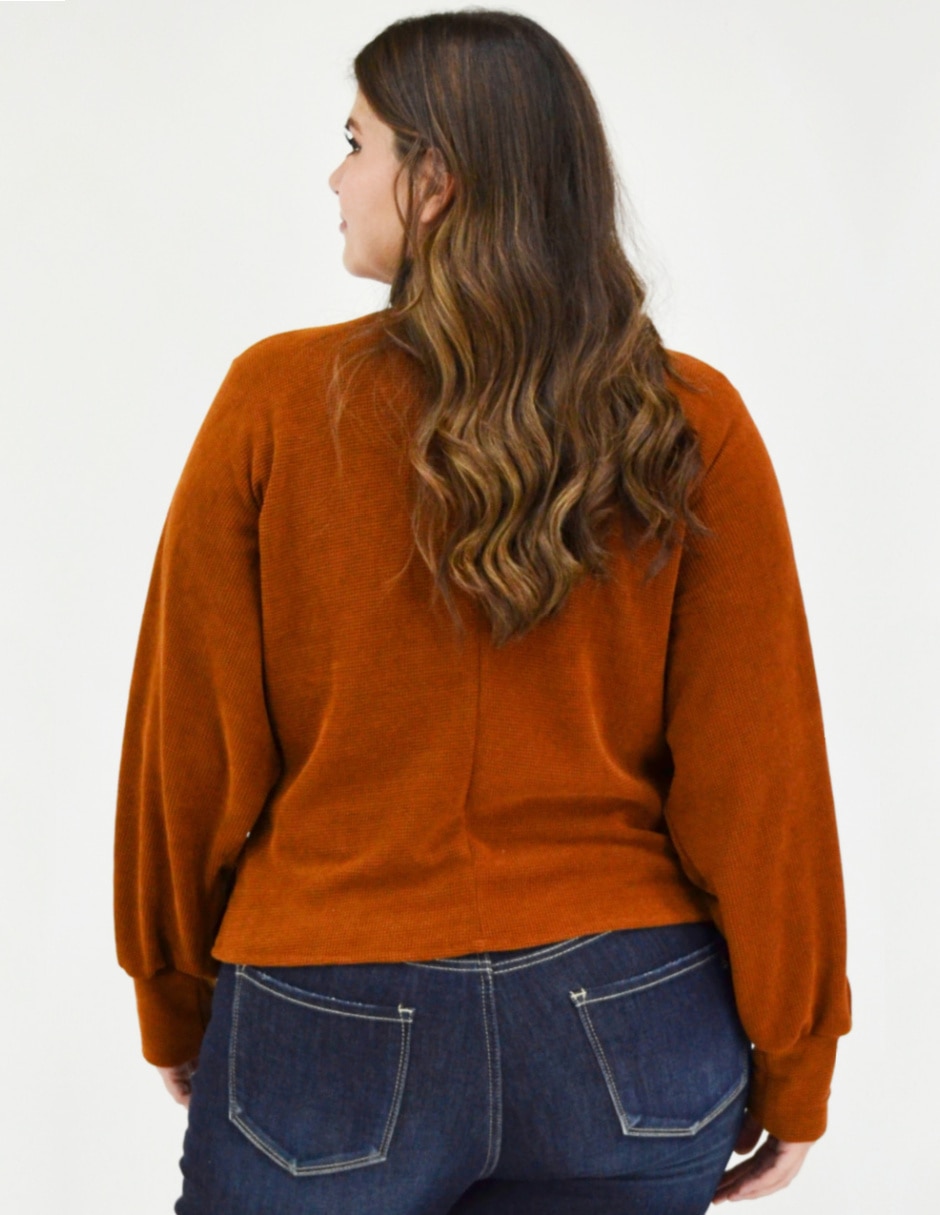 Suéter cuello simulado para mujer