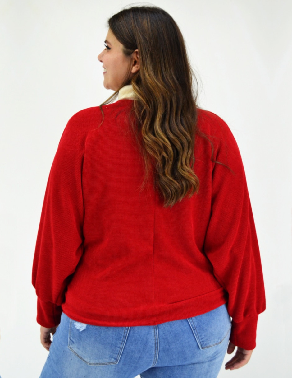 Suéter cuello simulado para mujer 5