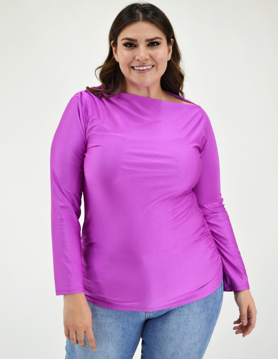 Blusa Roman Fashion manga larga para mujer