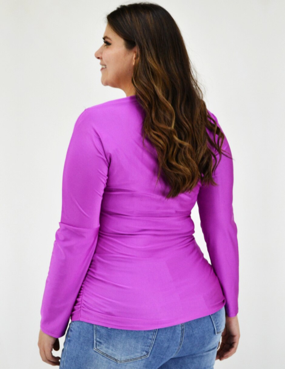 Blusa Roman Fashion manga larga para mujer