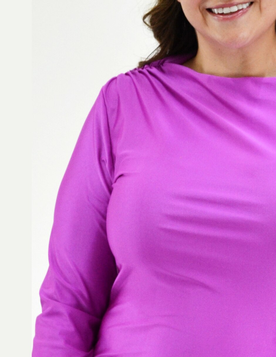 Blusa Roman Fashion manga larga para mujer