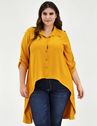 Blusa Roman Fashion manga 3/4 para mujer