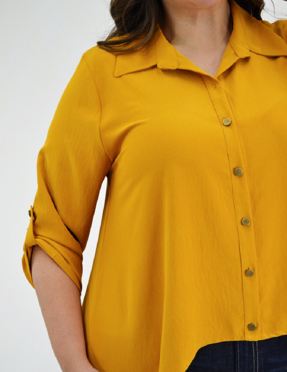 Blusa Roman Fashion manga 3/4 para mujer