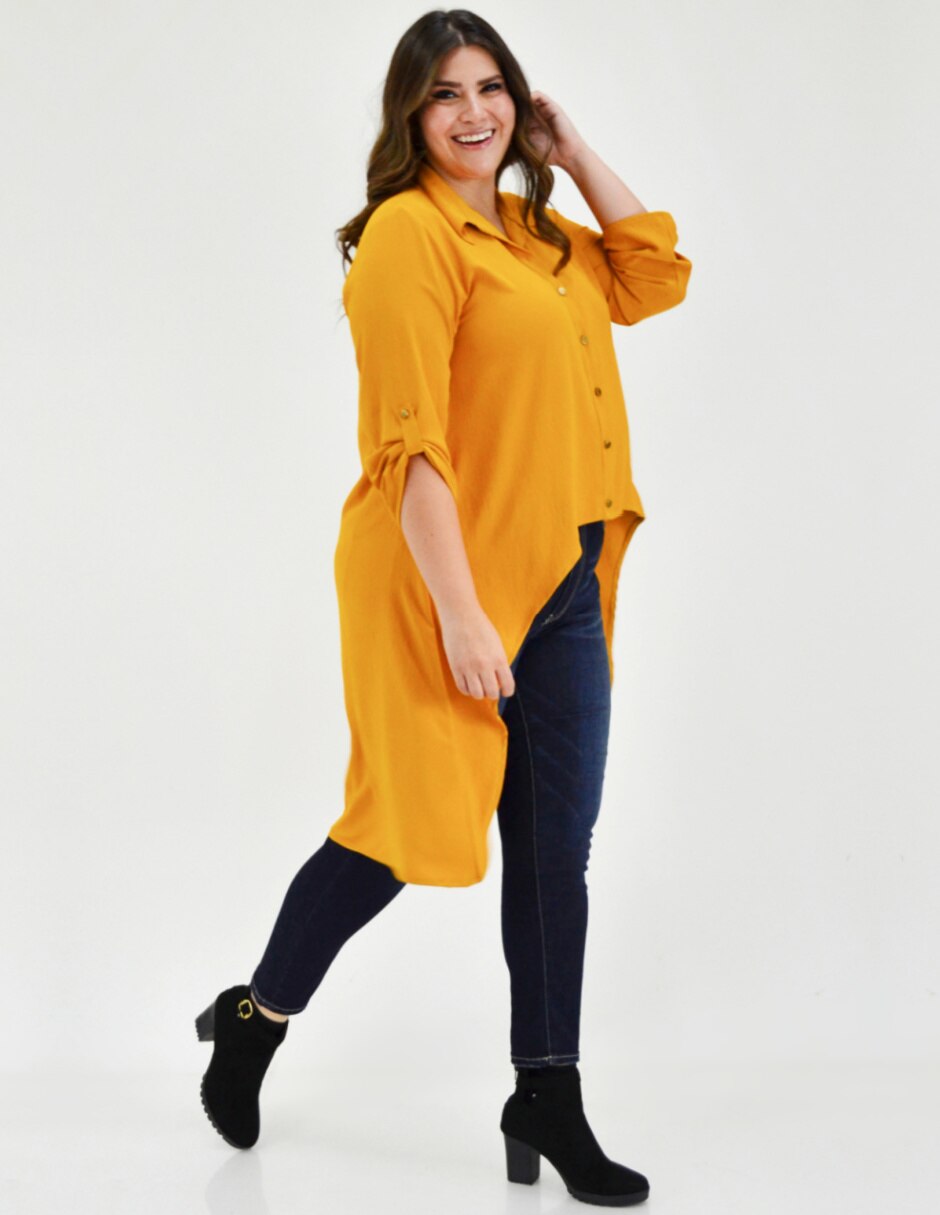 Blusa Roman Fashion manga 3/4 para mujer